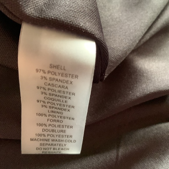 Vince Camuto Purple and Black Textured Cocktail Dress - size 14 - Picture 7 of 7